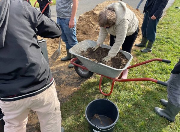 Die Schüler*innen bei der Arbeit