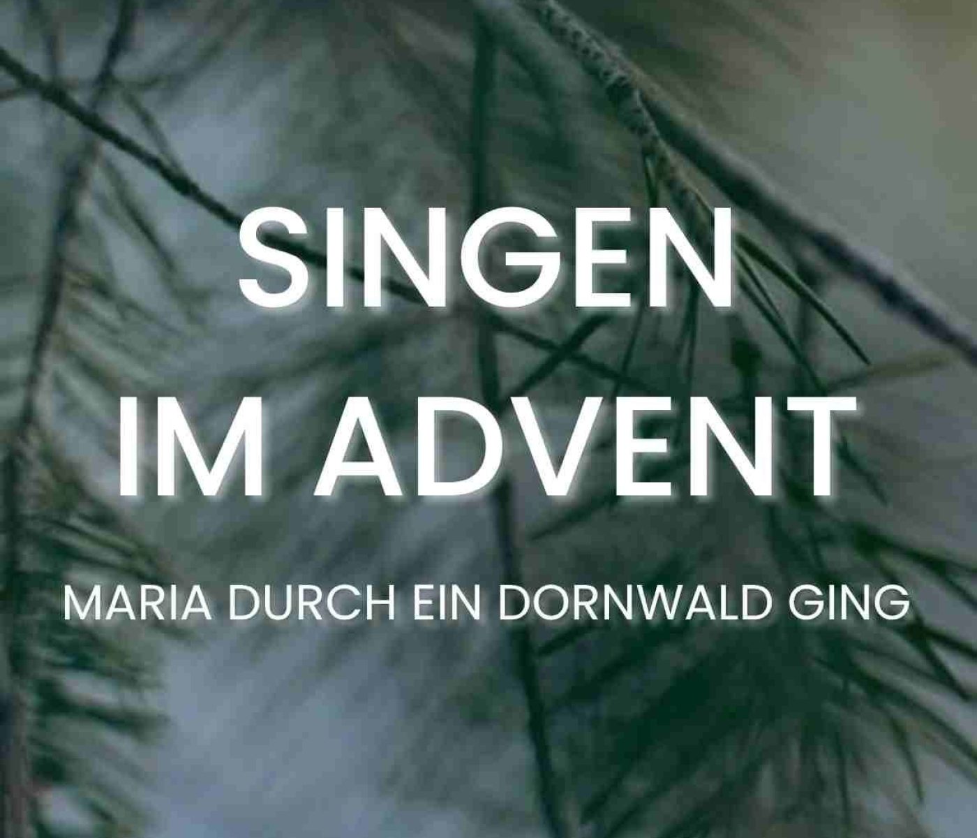SINGEN IM ADVENT MARIA DURCH EIN DORNWALD GING