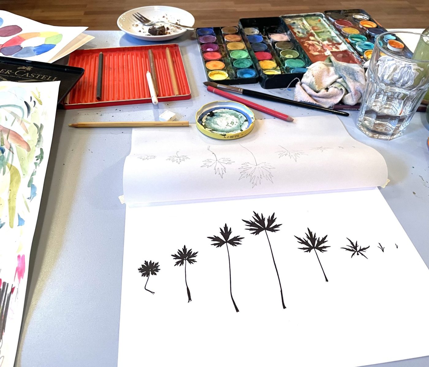 Vegetationsästhetik Aquarell Kurs Vahle